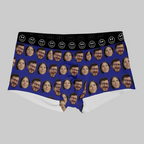 Pattern Two Photos | Custom Personalized Face Photo Boxer Underwear for Men | Gift for Men, Husband, Him, Boyfriend