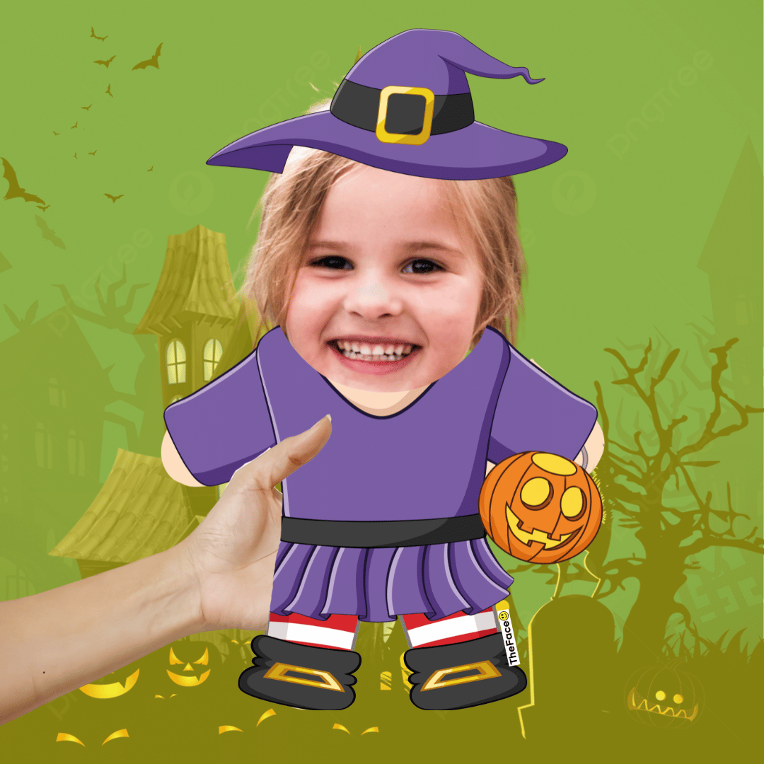Witch Mini Twin Custom Photo Pillow