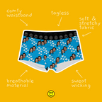 Hearts | Custom Personalized Face Photo Boxer Underwear for Men | Gift for Men, Husband, Him, Boyfriend