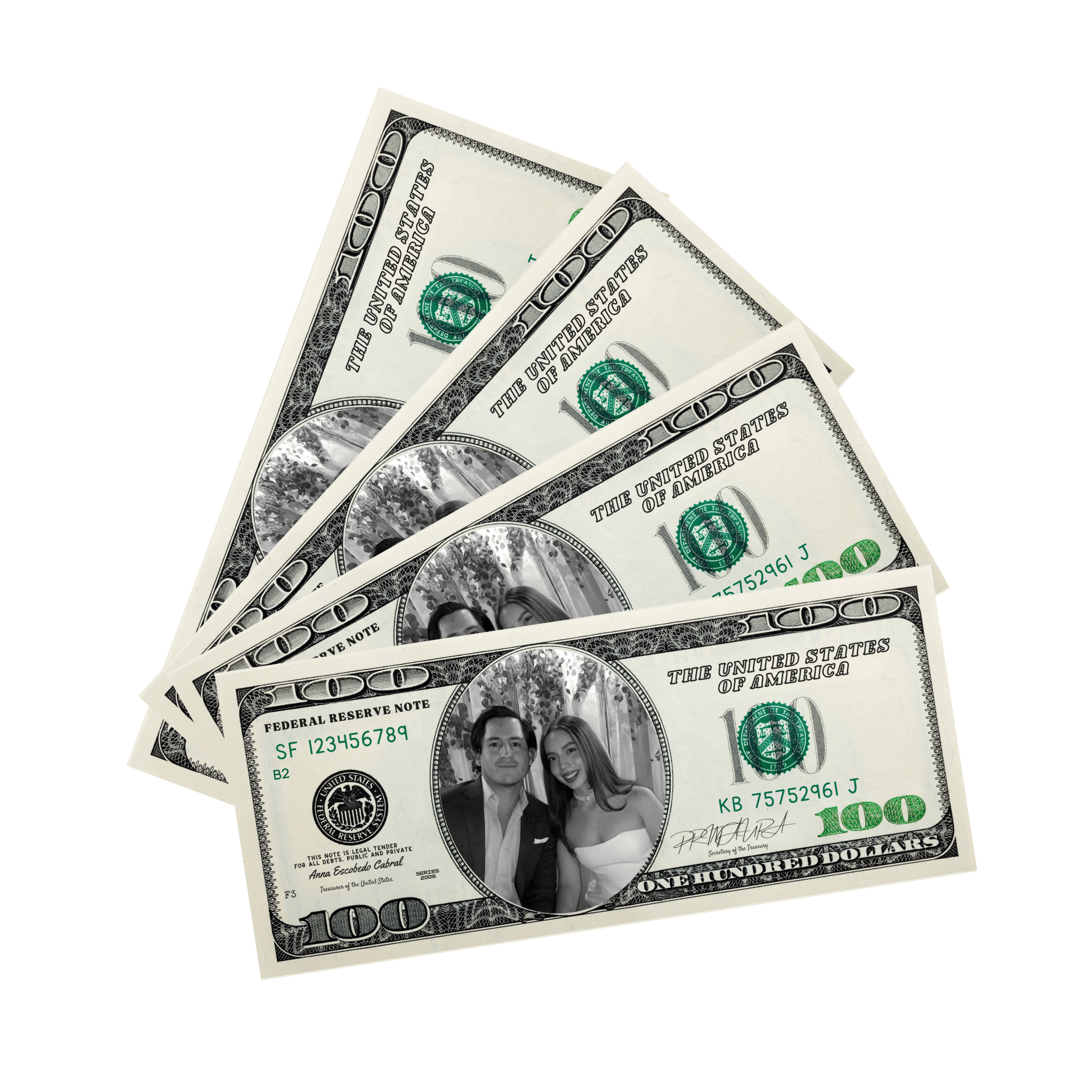 Custom Bills with Photo + Money Gun