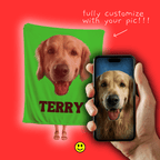 Pet with Name | Custom Personalized Face Photo Blanket for Youth, Men, and Women | Unique Gift for Teens, Friends, Women, Siblings, Boyfriends, Everyone