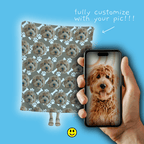 Bone and Paw | Custom Personalized Face Photo Blanket for Youth, Men, and Women | Unique Gift for Teens, Friends, Women, Siblings, Boyfriends, Everyone