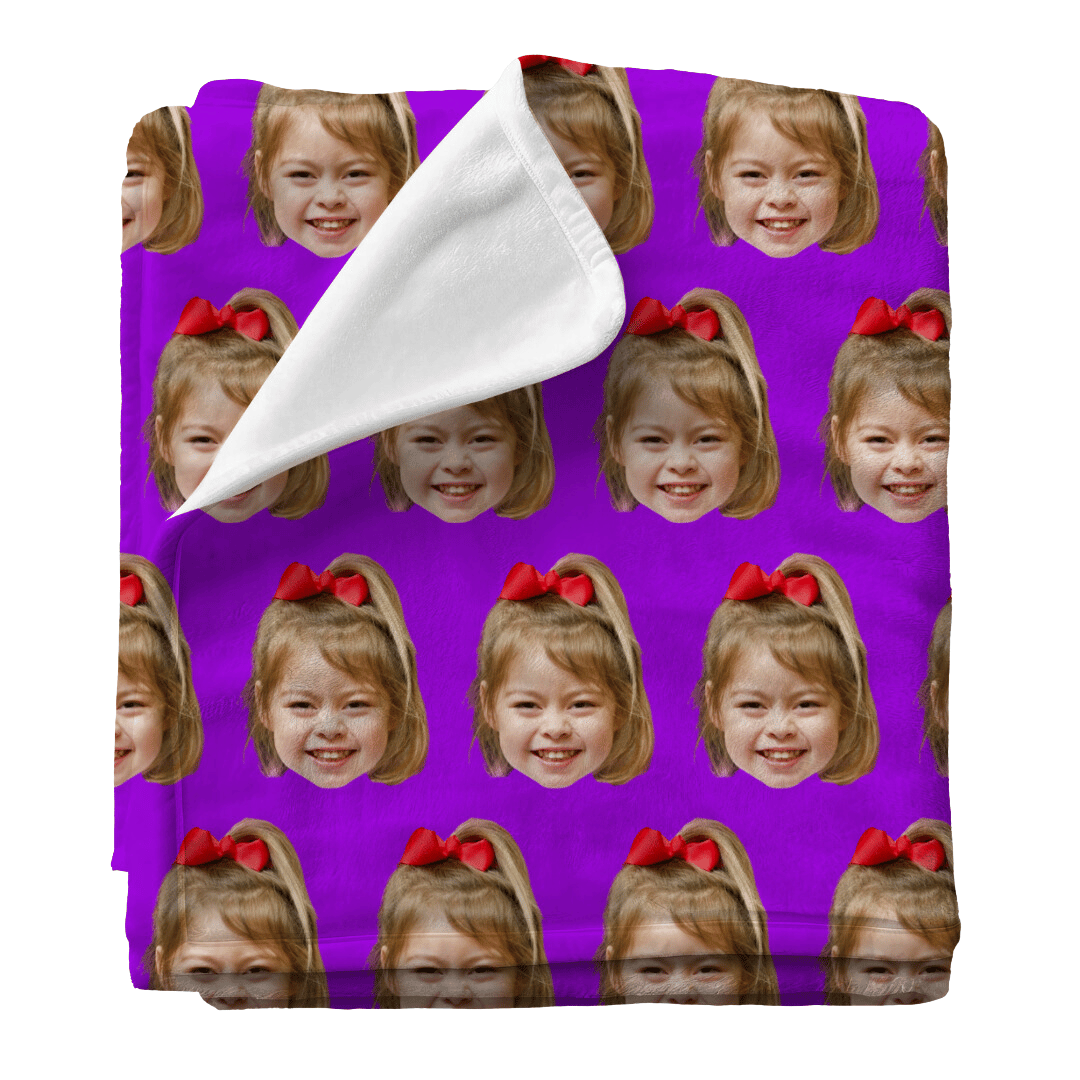 Pattern One Photo | Custom Personalized Face Photo Blanket for Youth, Men, and Women | Unique Gift for Teens, Friends, Women, Siblings, Boyfriends, Everyone