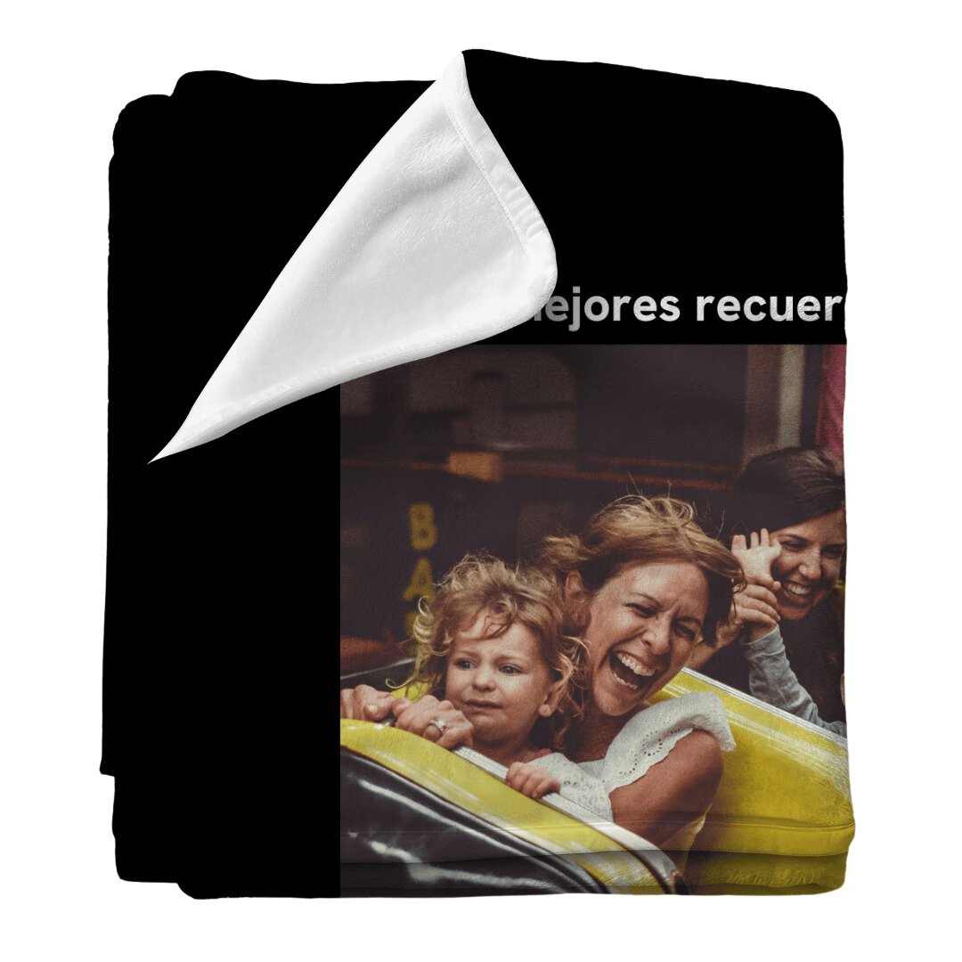 Image with Text | Custom Personalized Face Photo Blanket for Youth, Men, and Women | Unique Gift for Teens, Friends, Women, Siblings, Boyfriends, Everyone