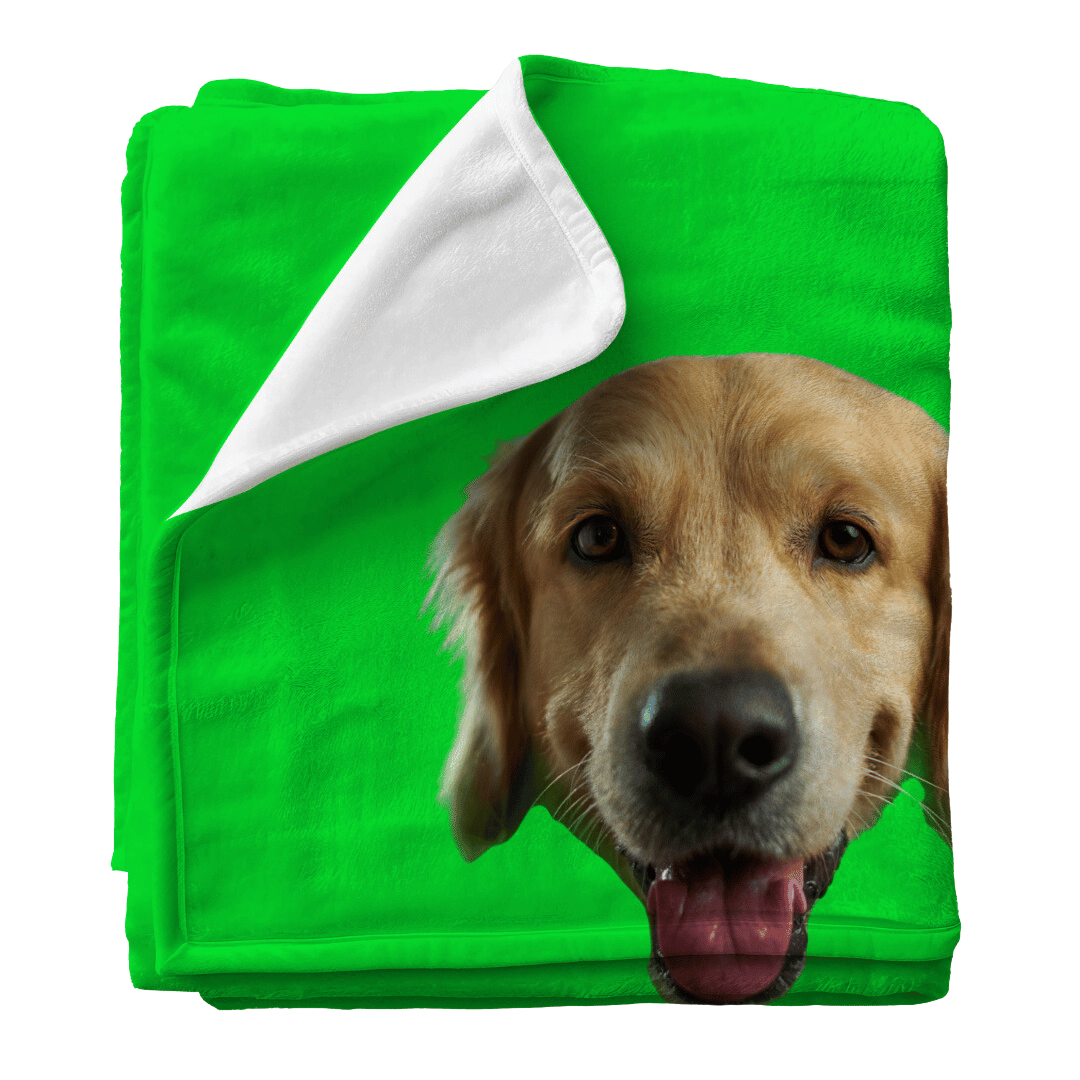 Pet with Name | Custom Personalized Face Photo Blanket for Youth, Men, and Women | Unique Gift for Teens, Friends, Women, Siblings, Boyfriends, Everyone