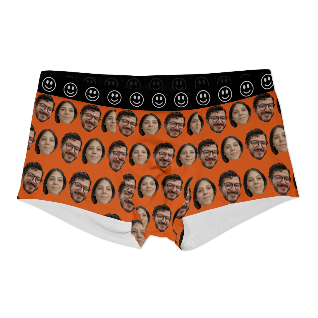 Two Photo Pattern Custom Face Boxers