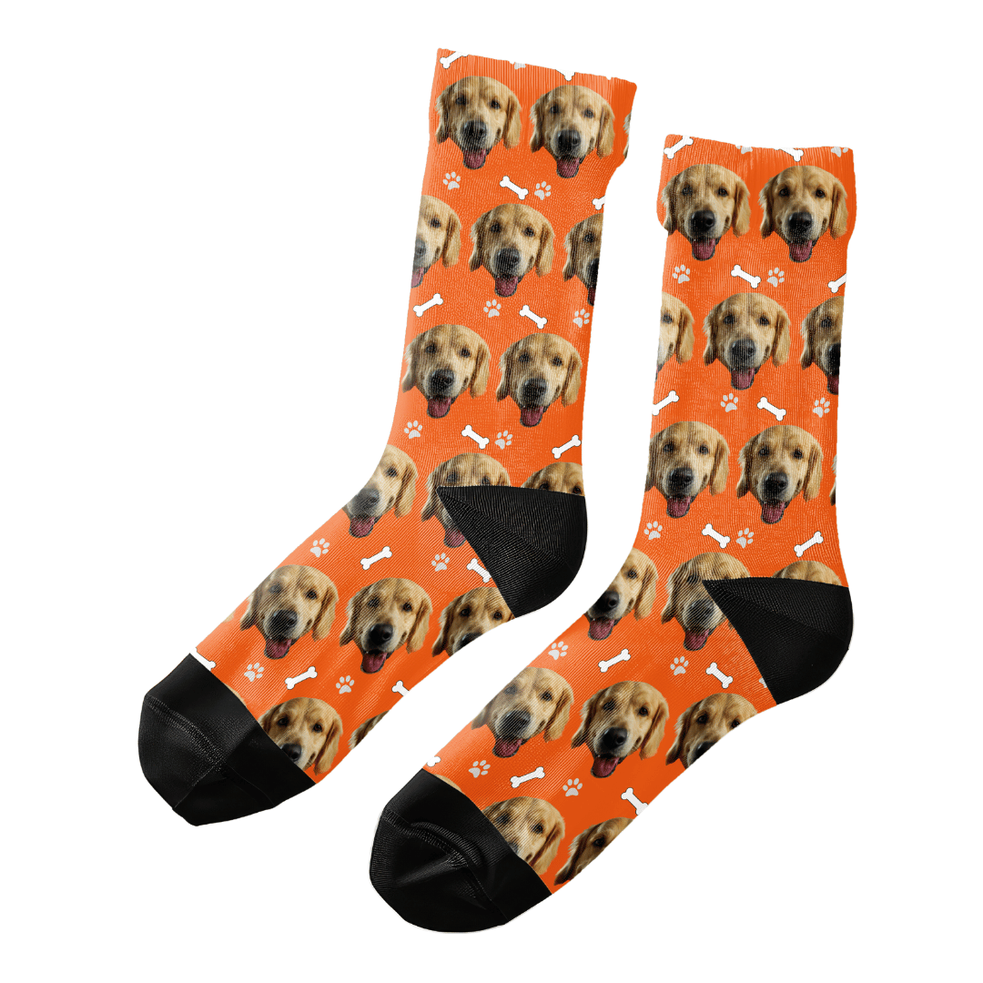 Bone Custom Pet Face Socks