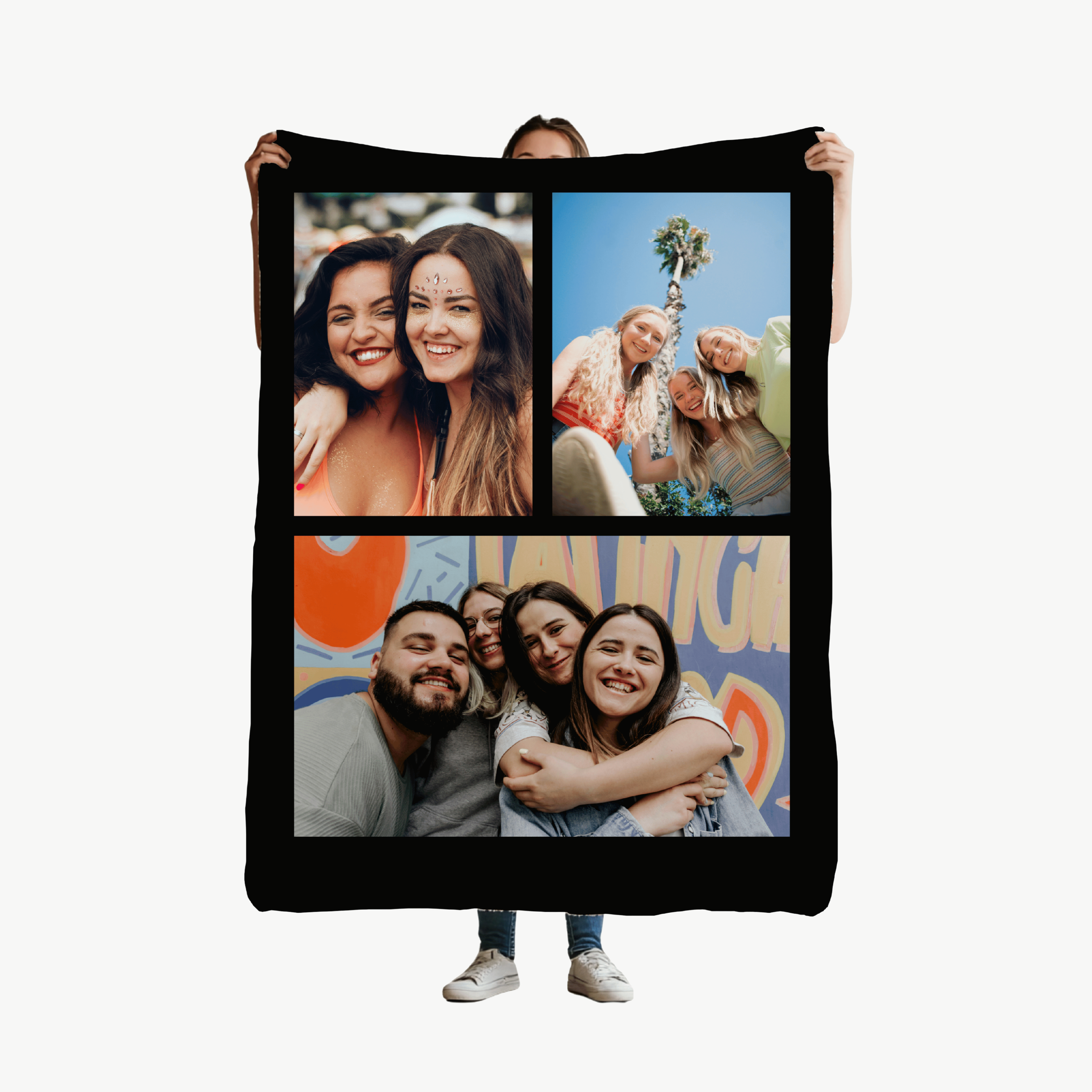 Photo Collage Custom Face Blanket