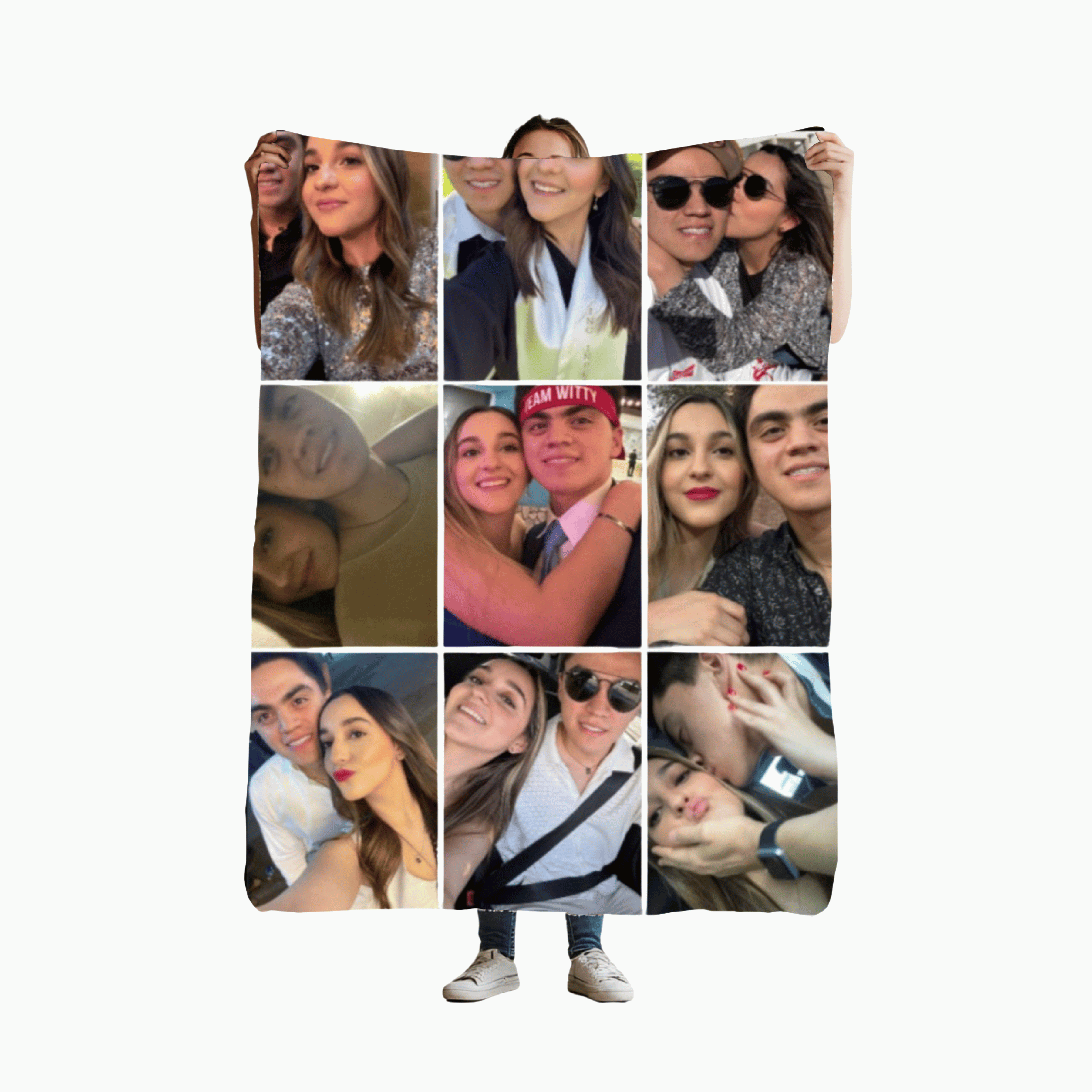 Varied Collage Custom Face Blanket